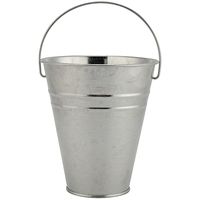 Seau en métal durable de style moderne très tendance avec poignée, capacité personnalisable, pour la maison, le jardin, les mariages, les fêtes et les décorations.