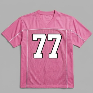 Camiseta Deportiva de Fútbol de Malla para Mujer, Top Corto Premium de Fútbol Americano, Jersey de Fútbol Americano con Cuello en V de Malla - Product Image 5