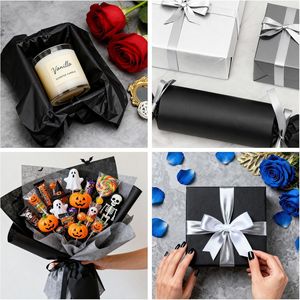 112 Fogli di Carta Velina in Confezione da 20 X 14 Pollici, 4 Colori - Nero, Bianco, Grigio per Sacchetti Regalo, Fai da Te, Decorazioni per Feste - Product Image 2