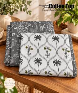 Juego de Sábanas de 4 Piezas para Cama, de Microfibra Sarga Plegada, Relleno de Algodón Floral de 300 Hilos, Doble Grosor - Product Image 4
