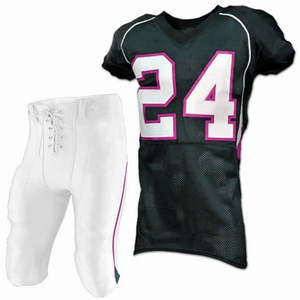 Conjunto de Uniforme de Fútbol Americano Sublimado Personalizado, Pantalones y Camiseta, Azul Marino y Amarillo, Número 14, para Hombre Adulto, Transpirable, de Poliéster - Product Image 4