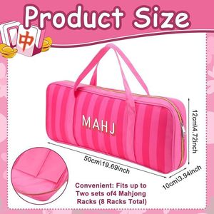 Bolsas Vacías para Fichas y Soportes de Mahjong con Asa y Cremallera, Bolsas de Almacenamiento para Soportes de Mahjong, Accesorios para Juegos de Mahjong, Regalos - Product Image 3