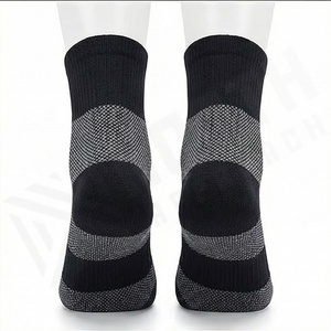 Ankle Socks Geometric Pattern Breathable Polyester Spandex Running Sports Socks for Adults Summer Use - Product Image 2