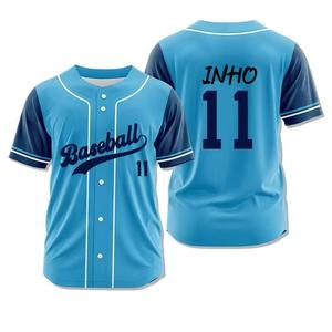Maillot de baseball personnalisé en polyester respirant, chemise de sport d'équipe à manches courtes, uniforme pour l'entraînement des jeunes - Product Image 4