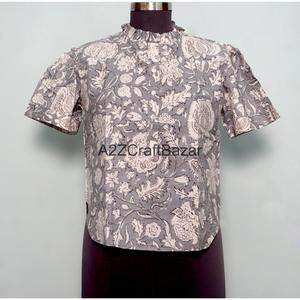 Vestido Mini Transpirable 100% Algodón para Mujer, Mangas con Vuelo, Cuello Redondo, Estampado Floral, Ecológico, Cintura Natural, Manga 3/4 - Product Image 1