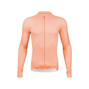 Maillot de Ciclismo Beige de Manga Larga con Cierre Frontal Completo para Hombre y Mujer, Ropa Deportiva - Product Image 4