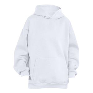 Trendy Queen <b>Women's</b> <b>Black</b> Oversized Hooded <b>Fleece</b> Sweatshirts Long Sleeve Pullover Eco-Friendly Breathable Polyester Quick Dry - Product Image 2