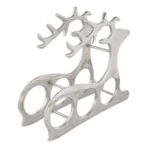 Support à bouteilles de vin en métal fait main, porte-bouteilles moderne en fer pour décoration de maison de luxe, support à bouteilles en métal style ferme pour fête de luxe - Product Image 5