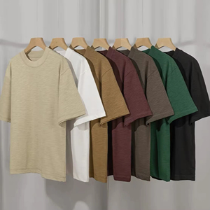 T-shirt à manches courtes pour homme, 100% coton, uni, col rond, coupe classique, vêtements décontractés, XS-2XL - Product Image 4
