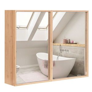Armadietto da Bagno Illuminato con Specchio Quadrato Antiappannamento Dotato di Luce - Product Image 4
