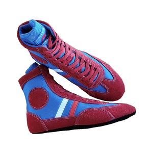 Chaussures de combat respirantes et durables en cuir, fabriquées par un fabricant OEM professionnel, pour hommes et femmes, karaté, sambo, lutte. - Product Image 3