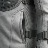 Blouson de moto en PU pour homme, manches longues, coupe-vent, protection intégrée, toutes saisons, vêtements de moto pour adulte