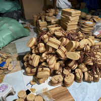 Tas Selempang Rotan Anyaman Tangan Musim Panas, Hias Manik-Manik, Ritsleting, Rantai, Gaya Boho Alami, Ramah Lingkungan, Cocok untuk Liburan, Grosir