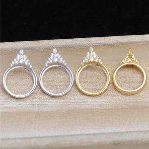 Juego de Joyería Tomabei de Plata de Ley S925 con Colgante de Mármol de Hielo y Nieve y Aretes de Muñeco de Nieve, Mármol de 12.7mm, Plata Perla 5502 - Product Image 3