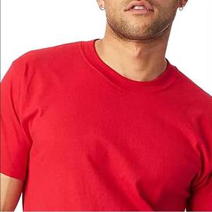 T-shirt pour homme à manches courtes, col rond, coupe classique, couleur unie, décontracté, tricoté, tissu jersey 100% coton - Product Image 5