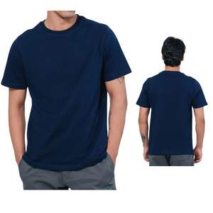 Camiseta Básica de Alta Calidad para Hombre, Color Sólido, 100% Algodón, Manga Corta, Cuello Redondo, Ropa Casual, Fabricante de Camisetas con Estampado Personalizado - Product Image 1