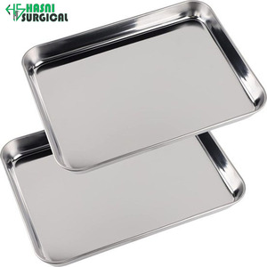 Plateau à instruments chirurgicaux stériles en acier inoxydable pour salle d'opération hospitalière et laboratoire médical à vendre - Product Image 4