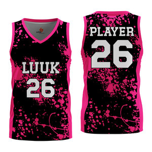 Camiseta de Baloncesto con Cuello en V, Sublimación Personalizada, Absorbe la Humedad, Uniforme de Equipo, Proveedor de Ropa Deportiva al por Mayor OEM - Product Image 6