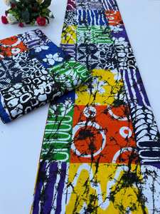 ผ้าฝ้ายพิมพ์ลายแองการาแบบดั้งเดิมของแอฟริกา สำหรับงานตัดเย็บเสื้อผ้า งานฝีมือ และแฟชั่น โดยผู้จัดจำหน่ายฮิตเจม เอ็กซ์พอร์ต ไอส์แลนด์ - Product Image 3