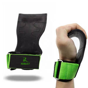 Correas de Agarre Transpirables de Cuero Vacuno para Levantamiento de Pesas, para Entrenamiento y Ejercicio en el Gimnasio - Product Image 1