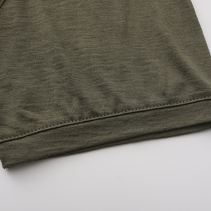 High Quality 100% Cotton Men's Square Collar Anti-shrink T-Shirt with Digital Printing Custom Front Design Summer Loose Fit - Product Image 5