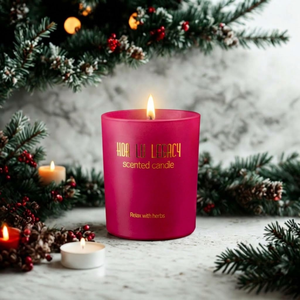 Vela Mini de Pétalos de Rosa con Cera Natural de Soja y Coco - Vela Vegana de Diseño Moderno para el Día de San Valentín y Acción de Gracias - Product Image 1
