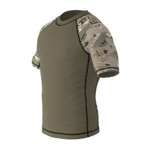Chemise de compression anti-UV confortable et extensible, design OEM, manches longues, unisexe, adultes, couleur personnalisée, 100% polyester - Product Image 2