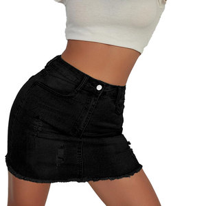 Jupe en jean sur mesure pour femme, légère et respirante, en promotion - Product Image 5