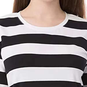 <b>Women's</b> Trendy Streetwear Slim <b>T</b> <b>Shirts</b> Mandarin Collar Embroidery Breathable Soft Fabric Private Custom Logo Wholesale Everyday - Product Image 5