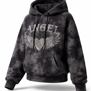 Sudadera con Capucha de Invierno Personalizada al por Mayor, con Decoración de Lentejuelas, 100% Algodón Ecológico, Proveedor OEM Directo de Fábrica - Product Image 3