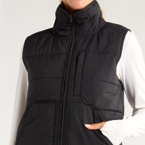 เสื้อกั๊กพัฟเฟอร์ขนเป็ดสำหรับผู้หญิงไซส์ใหญ่ น้ำหนักเบา อุ่นสบาย แฟชั่นเสื้อกั๊กฤดูหนาวแบบไม่มีแขน - Product Image 6