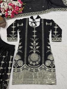 ชุดชาราร่าแบบดั้งเดิมพร้อมผ้าคลุมไหล่  เปิดตัวชุดออกงานดีไซน์ใหม่ ชุดชาราร่า ปาลาซโซ และผ้าคลุมไหล่ ราคาขายส่ง - Product Image 4