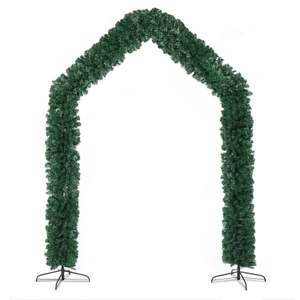 240*40*260cm rami 1860 PVC decorazione arco festa verde con ornamenti palla (palla non inclusa) - Product Image 1
