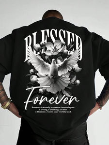 Camiseta Casual de Alta Calidad para Hombre, Impresión Personalizada, Estilo Urbano, Talla Grande, 100% Algodón, Unisex, Efecto Desgastado por el Sol - Product Image 2