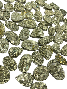 Venta al por mayor de pirita natural de alta calidad, esfera druzy, cristal curativo, Bola de geoda de cuarzo, artesanía para decoración, fabricación de joyas, piedra - Product Image 4