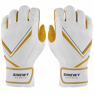New Design Cowhide Cabretta Leather Batting Gloves Custom Made Softball Baseball Sports Ambidextrous Pro Breathable <b>Black</b> <b>Hook</b> - Product Image 1