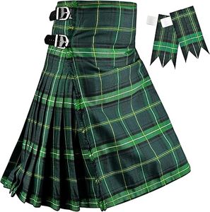 Kilt escocés tradicional para hombre, traje de las Highlands con diseño plisado, estilo premium, ideal para bodas y festivales. - Product Image 1