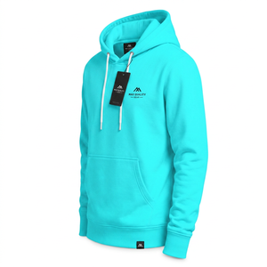 Sweat à capuche thermique pour homme en coton 100% premium, style streetwear, écologique, avec logo personnalisé imprimé, motif uni très tendance, OEM - Product Image 3