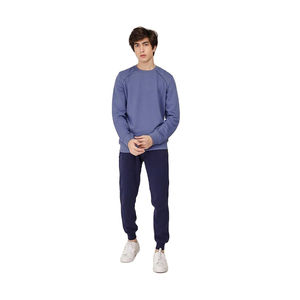 Ensemble jogging unisexe personnalisé en coton 2 pièces, imprimé, sweat-shirt et pantalon de survêtement respirants à séchage rapide, tailles homme et femme - Product Image 1