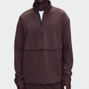 Veste oversize froissée pour homme, coupe décontractée, épaules tombantes, texture froissée contemporaine, pour un style urbain décontracté - Product Image 1
