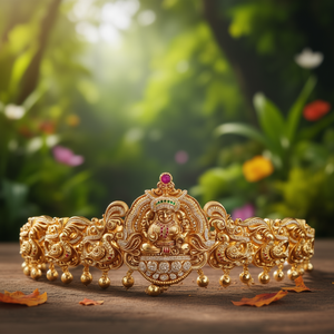 Lakshmi Gold Polish Otitiyanam Fashion Body Jewelry - Product Image 3