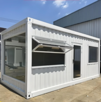 Maison conteneur préfabriquée en acier moderne 20/40 pieds, portable et extensible, pour villa préfabriquée en Australie, application moderne pour logement secondaire