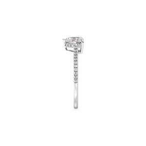 Bague de fiançailles en diamant de laboratoire en forme de cœur REYES, prix d'usine, 1,17 ct, or massif 14 carats, certifiée IGI, diamant HPHT CVD, bijoux - Product Image 4