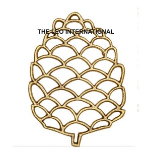 New Stylish Leaf Designer Tableware <b>Trivet</b> Made of Metal <b>Trivet</b> for Home Hotel Tableware Tea and Coffee <b>Trivet</b> - Product Image 2