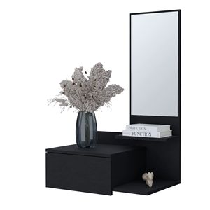 Black Floating Bathroom <b>Vanity</b> with Included <b>Mirror</b> - Product Image 5