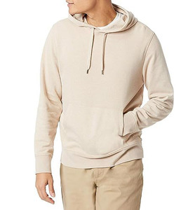 2025 Latest Design Men's Long Sleeve Pullover Hoodie Solid Color Custom Made Hooded <b>Sweatshirts</b> Hot Sale Blank Print - Product Image 1