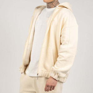 Sweat à capuche surdimensionné en molleton épais 100% coton de haute qualité avec logo personnalisé pour homme - Product Image 5