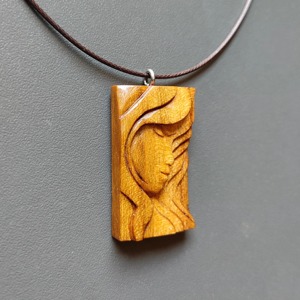 Collar de madera FBA, superventas, hecho a mano, transparente, con logotipo personalizado, venta al por mayor de fábrica - Product Image 3