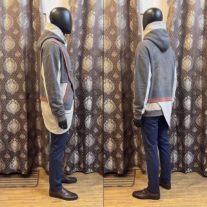 Sweat-shirt à capuche pour homme Topline Products, polaire thermique 380g, fermeture éclair quart de tour, style décontracté urbain, vêtement d'automne, sweat à capuche tricoté - Product Image 3