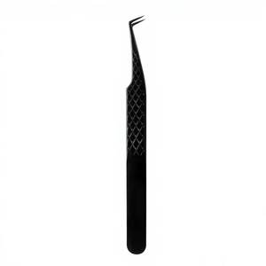 Ensemble de pinces à cils chirurgicales Morje à motifs roses, pointes lisses/dentelées/crêpées, longueur 10 mm, outils de précision en acier inoxydable, boîte - Product Image 1